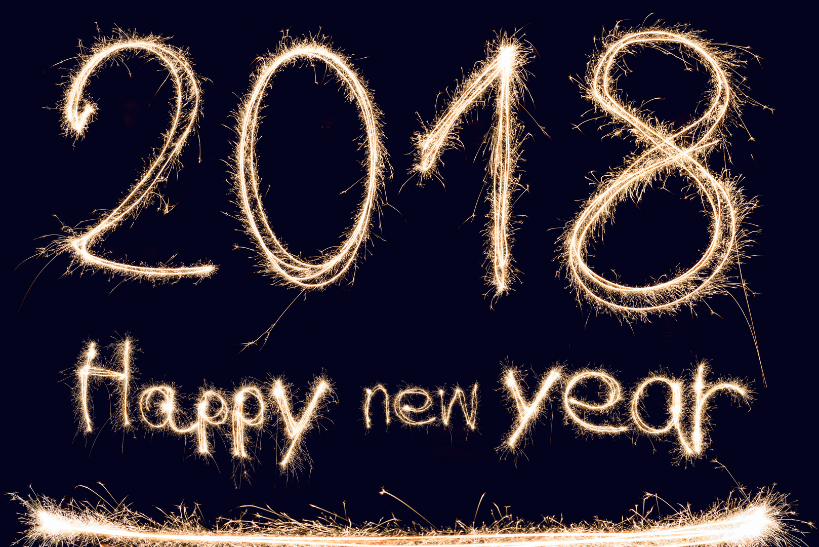 Frohes Neues Jahr 2018 Foto Amp Bild Silvester Lightpainting