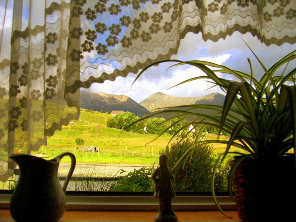 From a window on the Isle of Skye