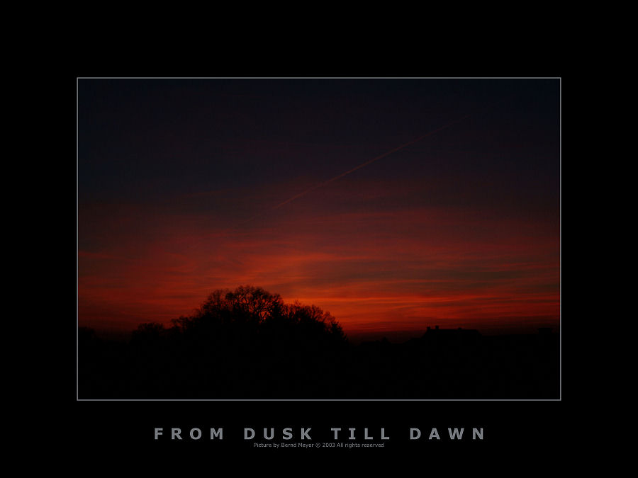 from dusk till dawn...