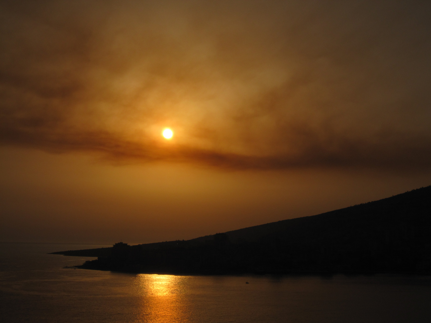 From my hotel window in Saranda.