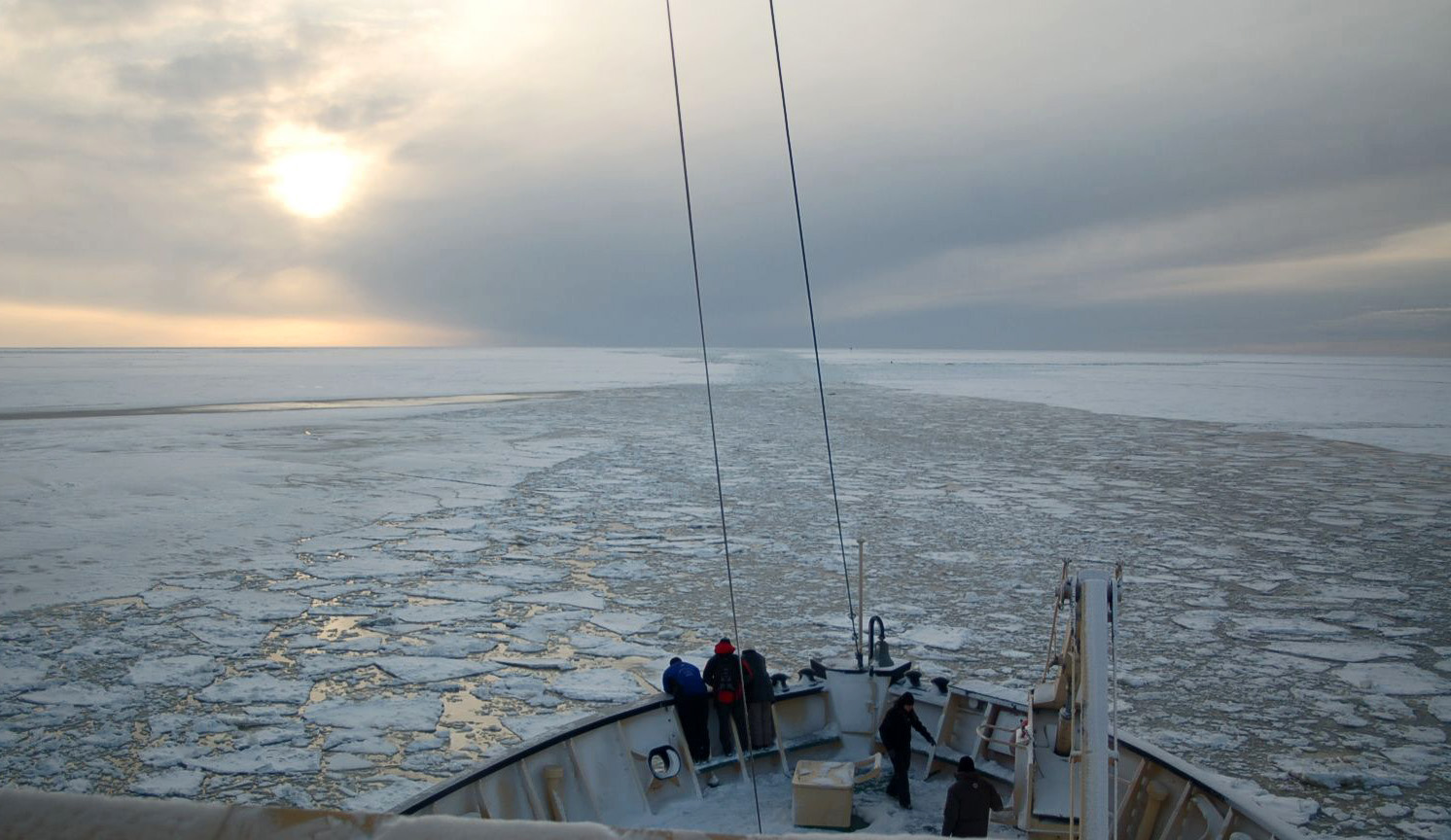 From the icebraker Sampo command bridge