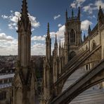 From the roof of York Minster