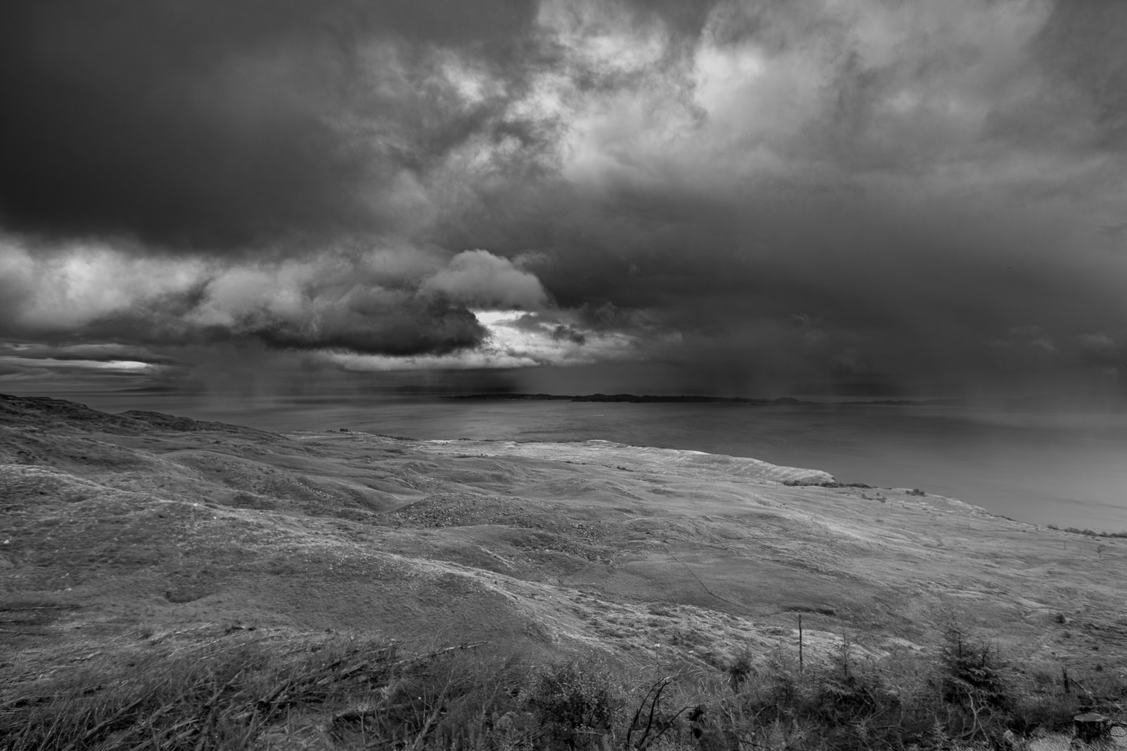 from the storr across the sound of raasay