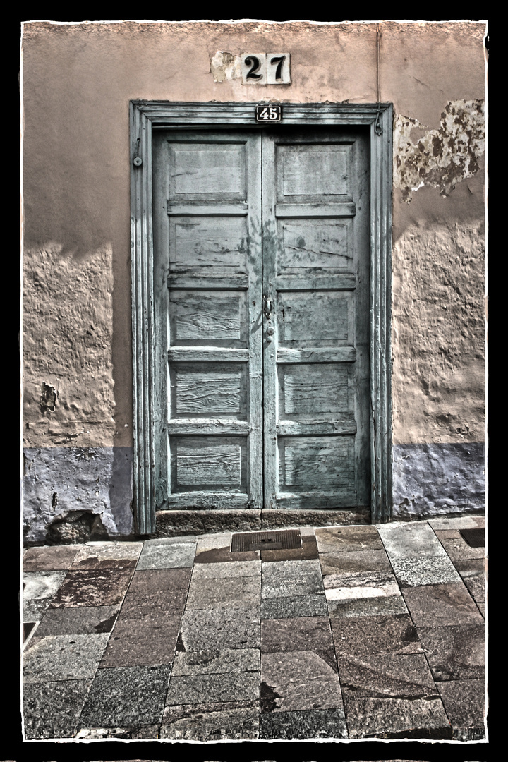 Front door on the island of La Palma