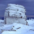 Frost on the rock