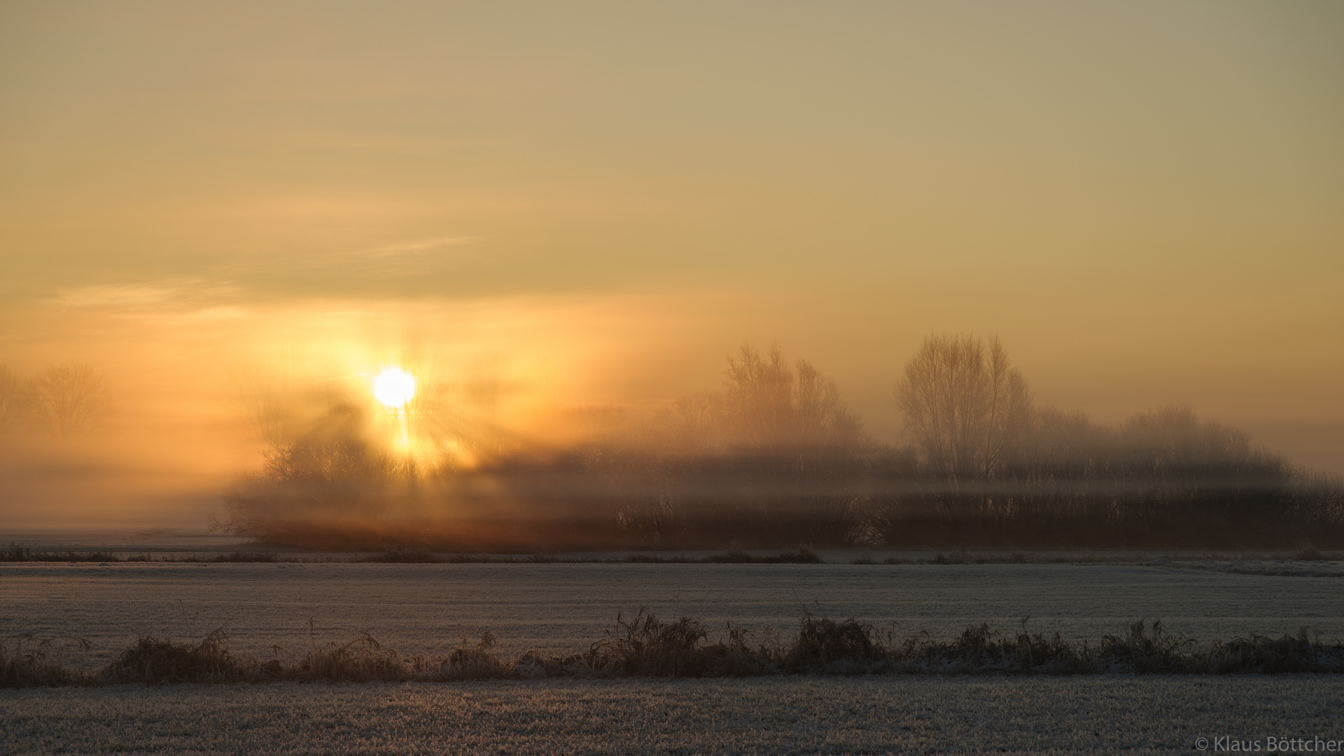 Frost, Sonne und Nebel - mein Wetter