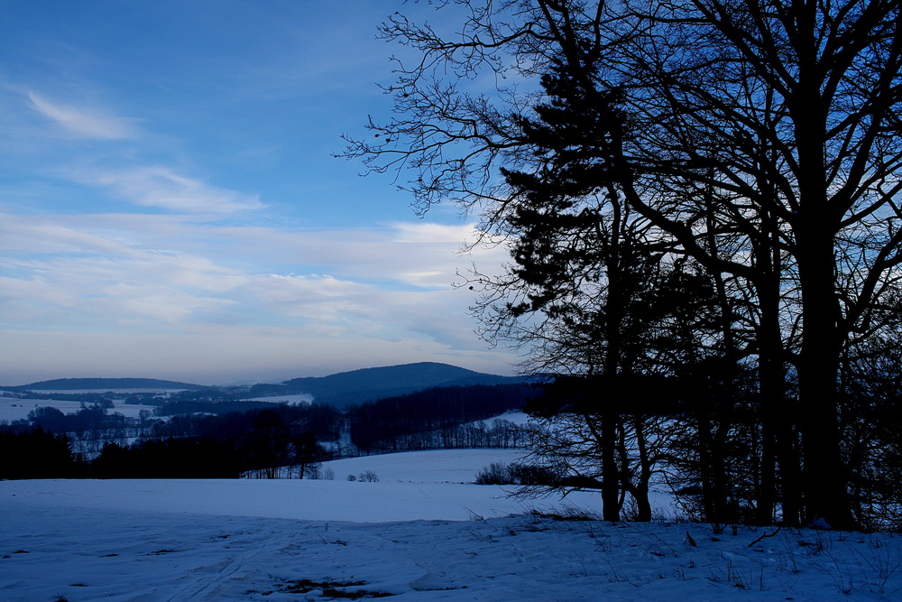 Frostige Aussicht