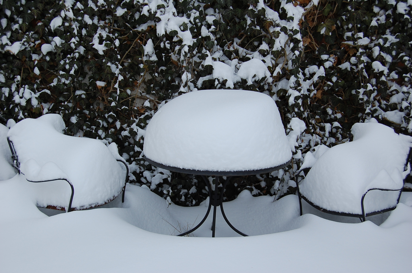 Frostige Einladung zum Platz nehmen...