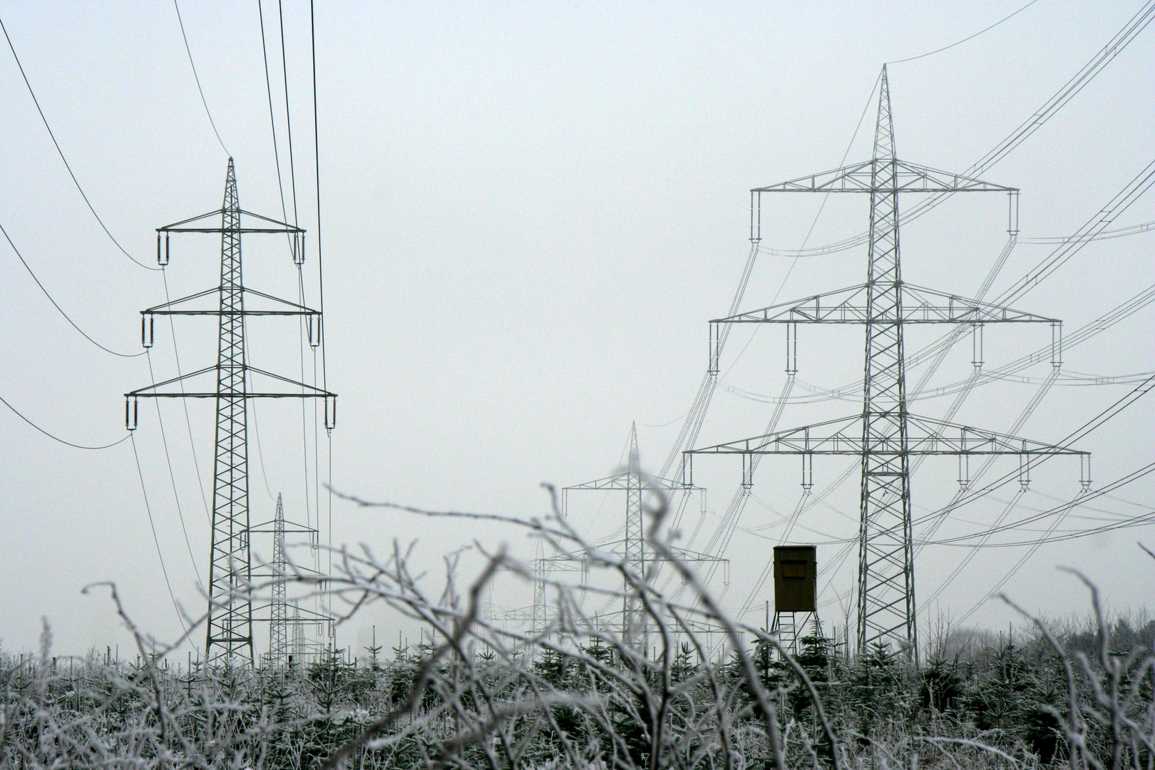 frostige knisternde Luft im Winter