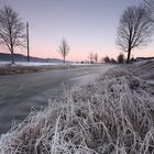 Frostige Morgendämmerung