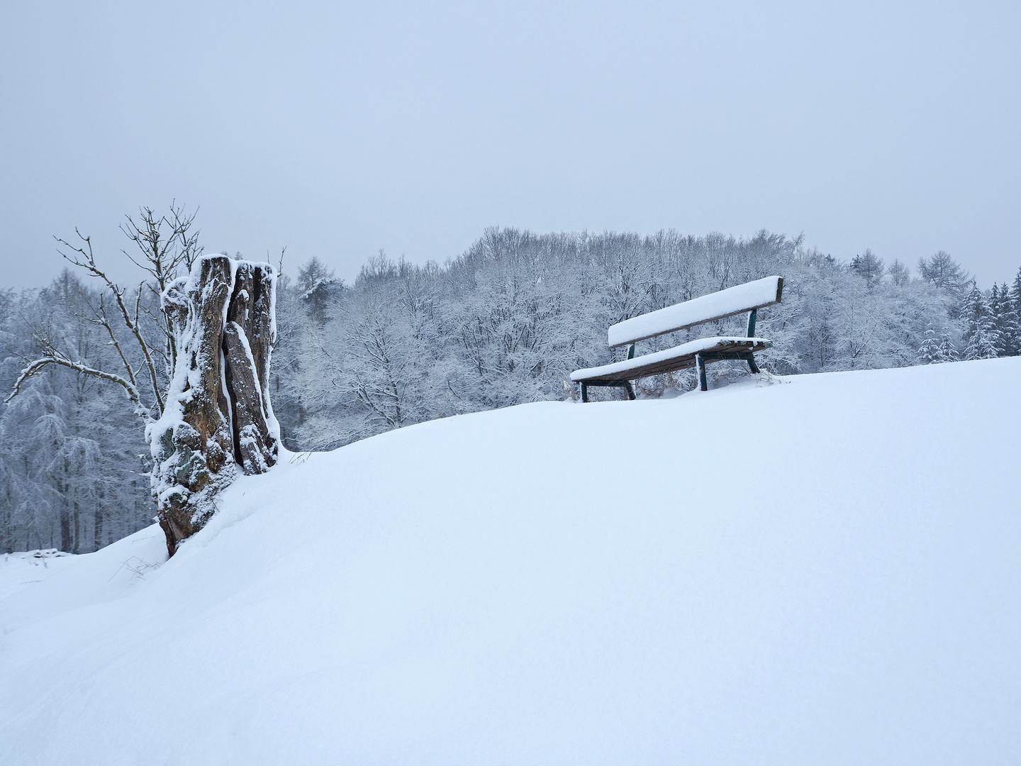 Frostige Sitzgelegenheit