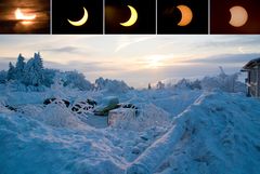 Frostige Sonnenfinsternis