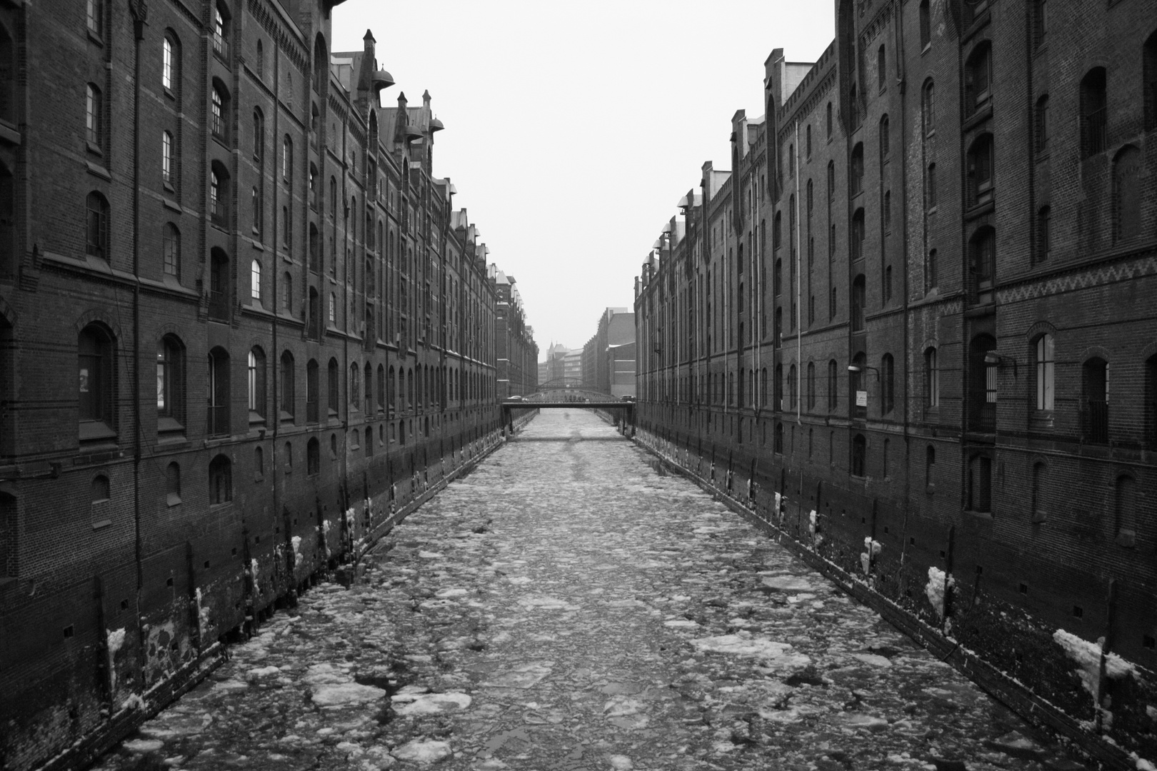 Frostige Speicherstadt