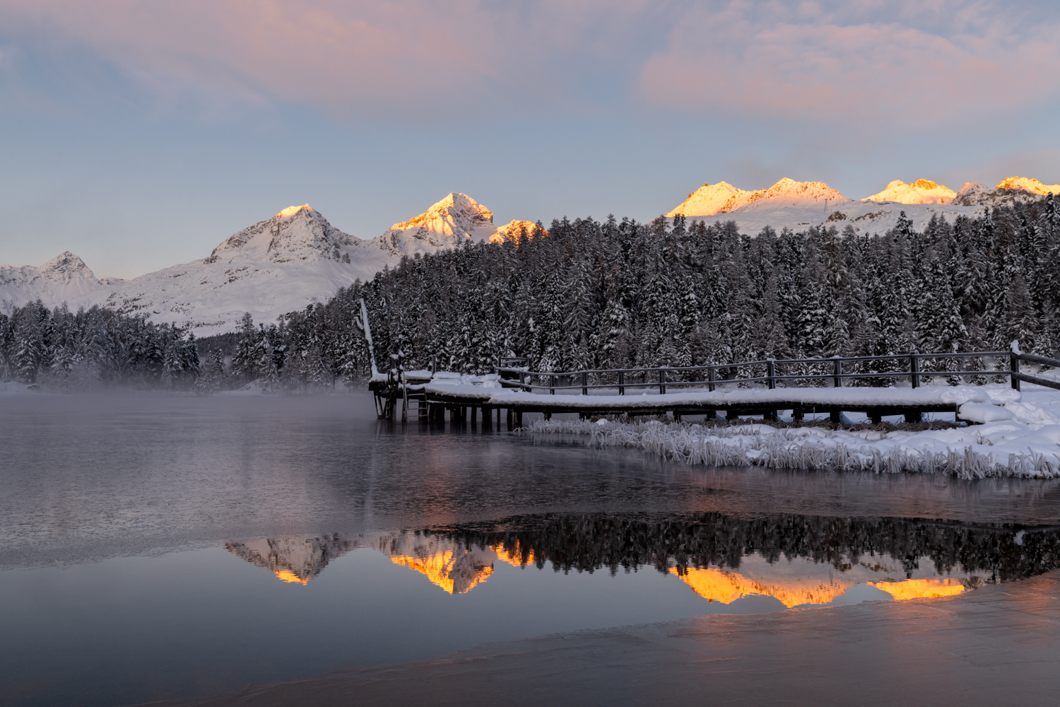 Frostige Spiegelung