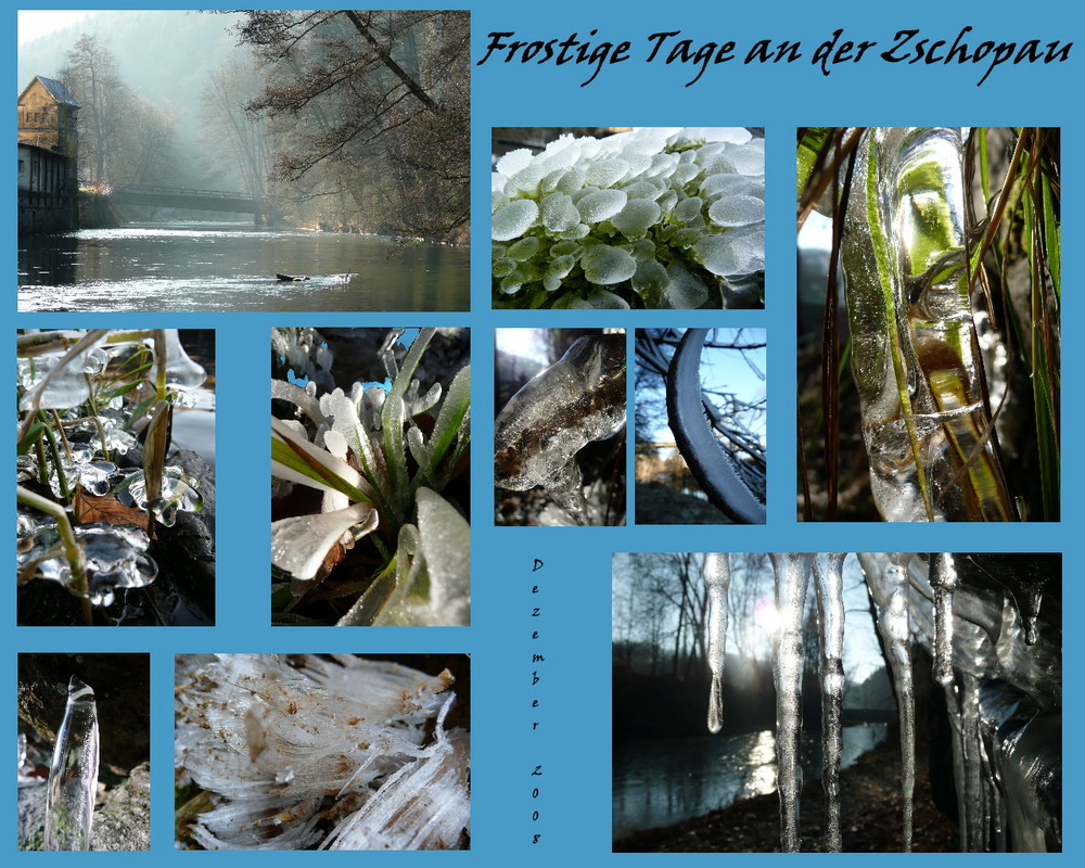 Frostige Tage an der Zschopau