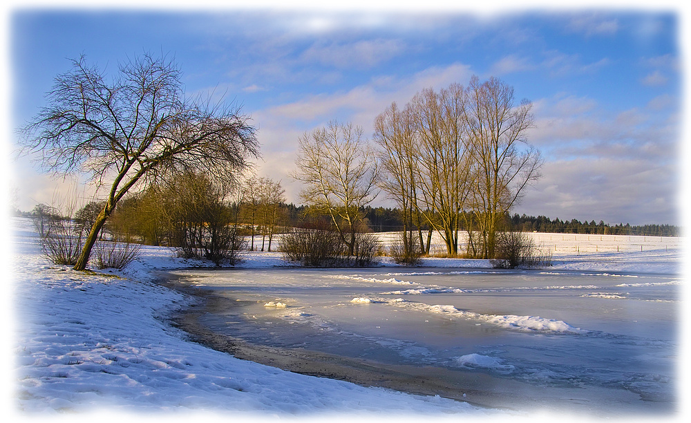 frostige Ufer