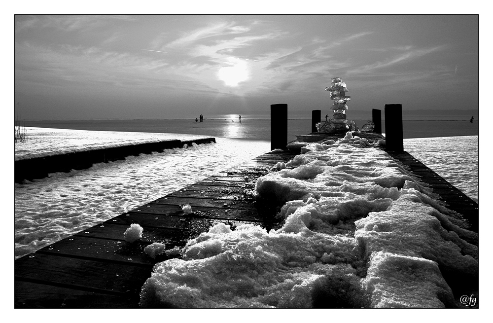 frostige Zeiten am Chiemsee