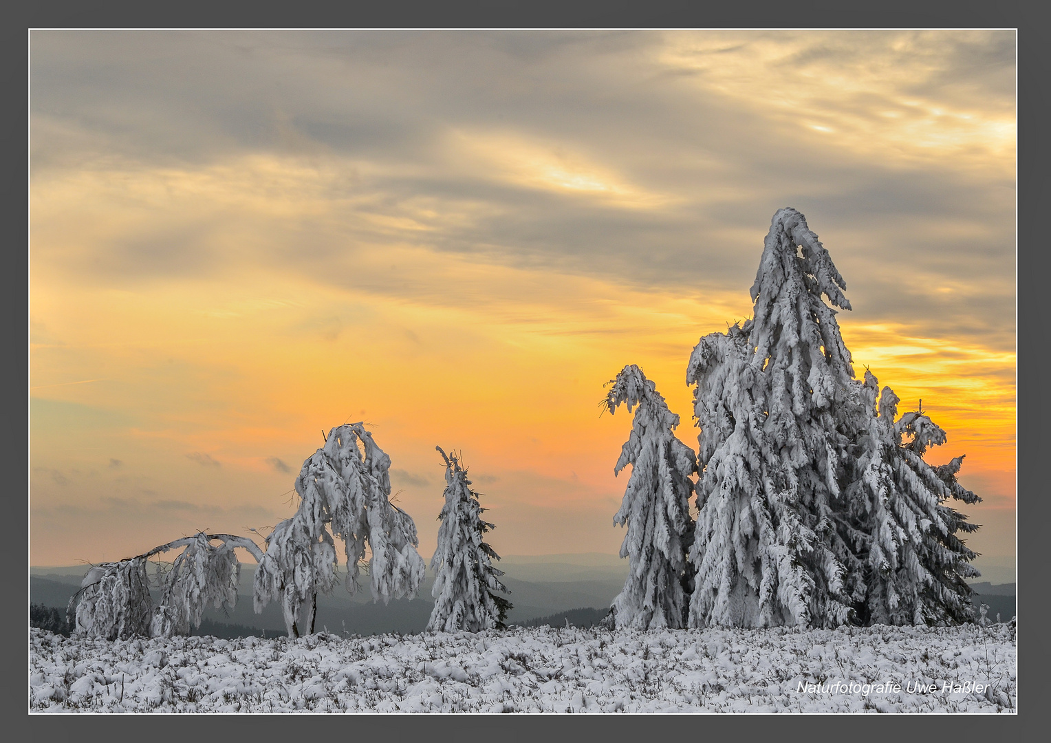 Frostiger Abend auf dem Kahlen Asten