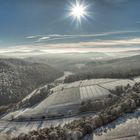 Frostiger Landschaftsblick