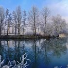 Frostiger Morgen an der Tauber.