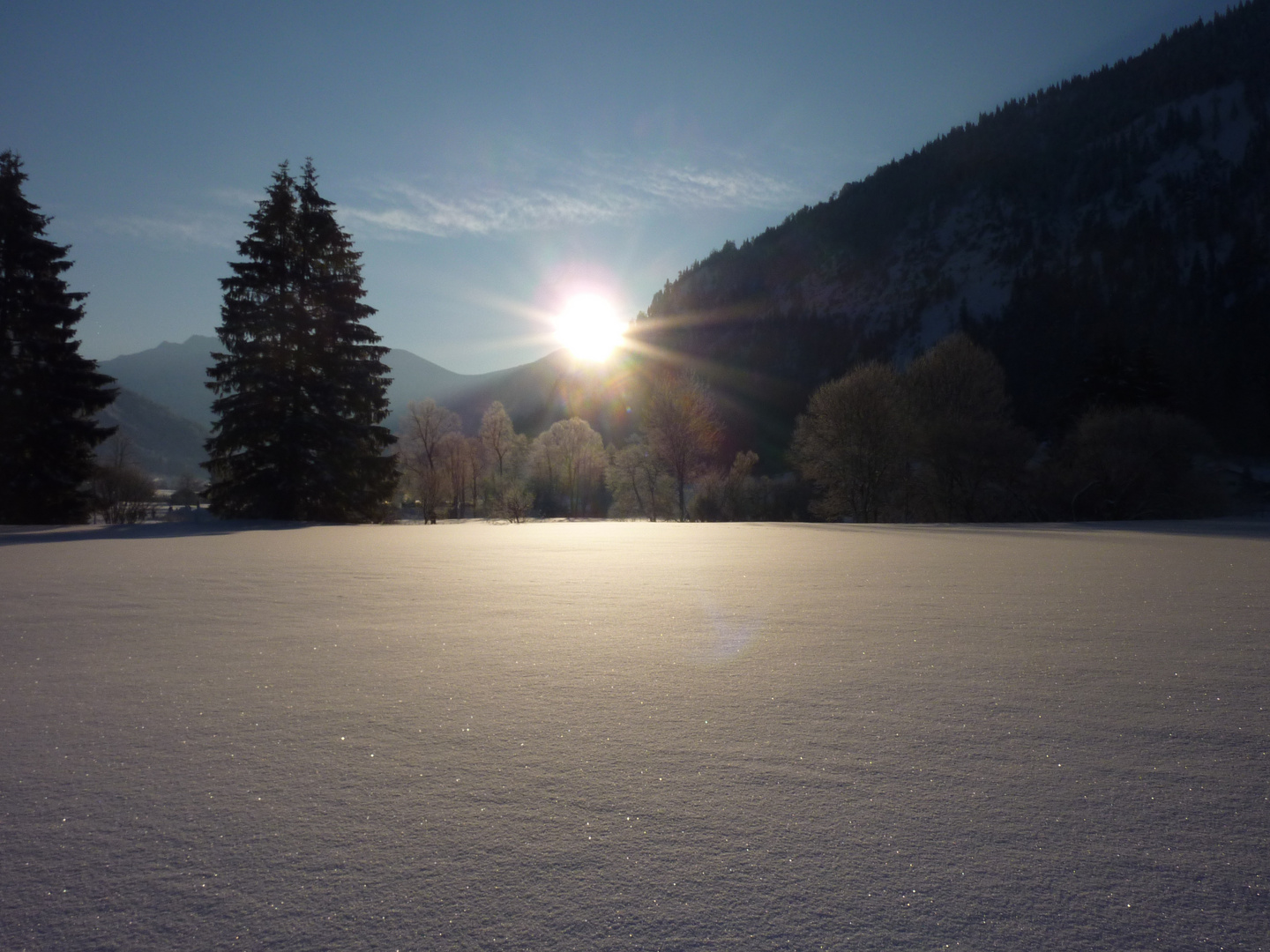 frostiger Morgen im Ammergau