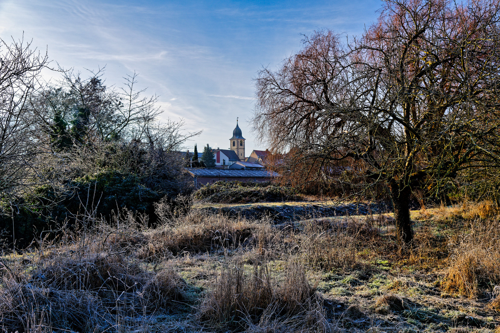 Frostiger Morgen in Leistadt