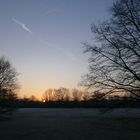 Frostiger Sonnenaufgang