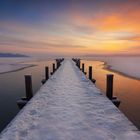 Frostiger Sonnenaufgang am Wörthsee