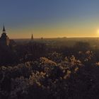 Frostiger Sonnenaufgang