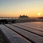 Frostiger Sonnenaufgang in Ahlbeck