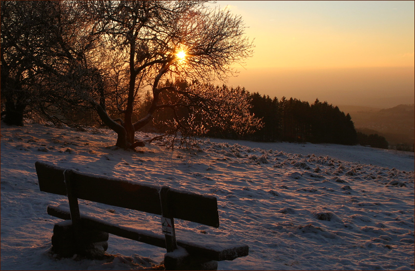 "Frostiger Sonnenuntergang"