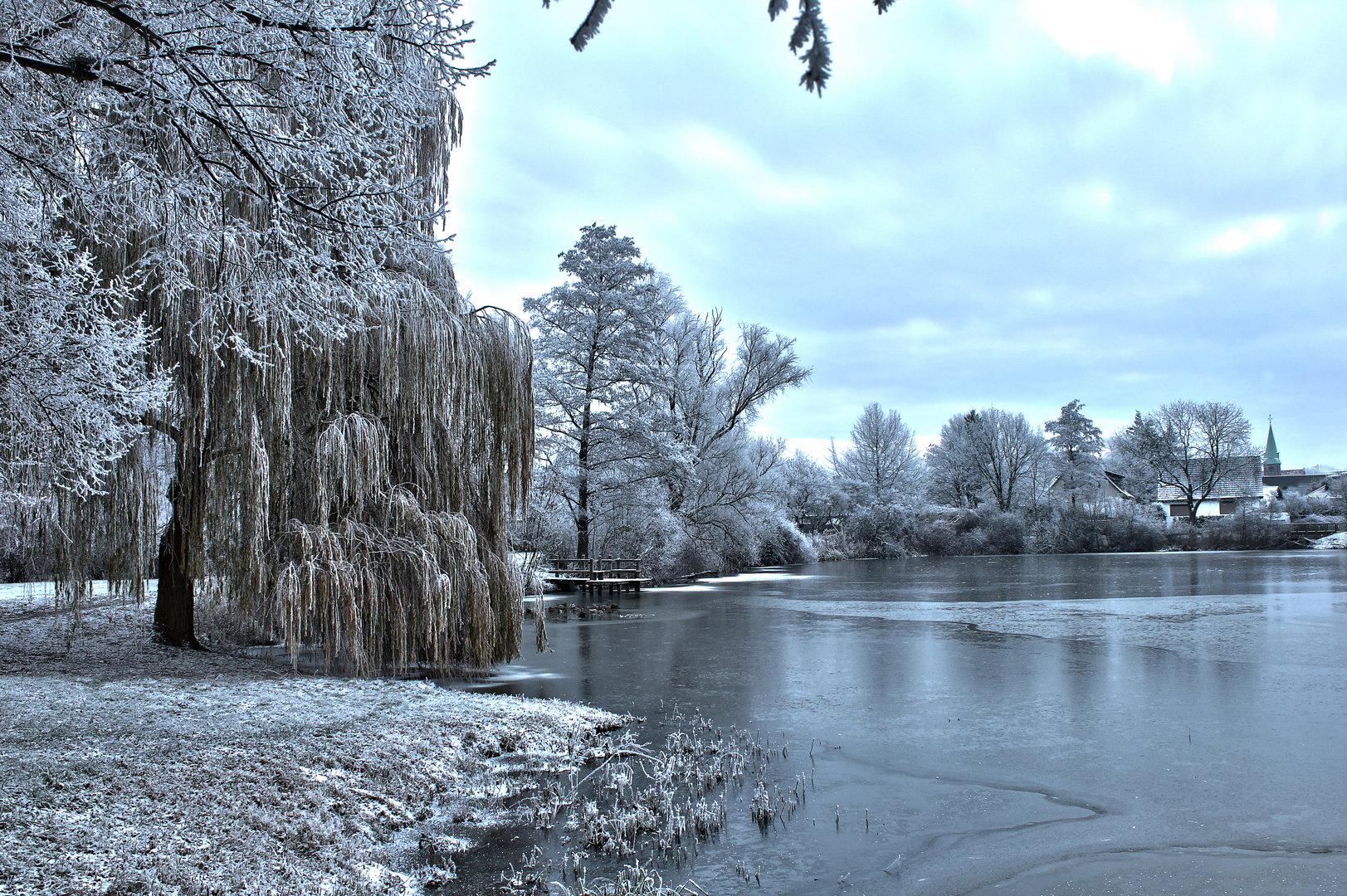 Frostiger Teich