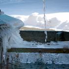 Frosty fountain