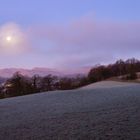 Frosty lakeland slopes