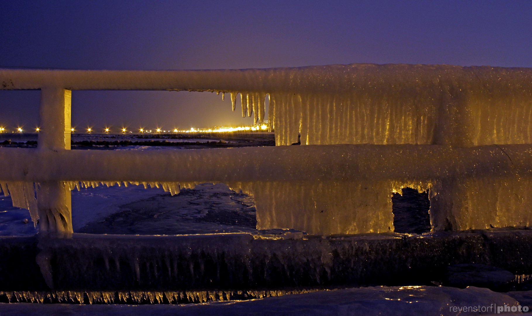 Frozen Bridge Foto & Bild landschaft, naturlandschaft bei nacht