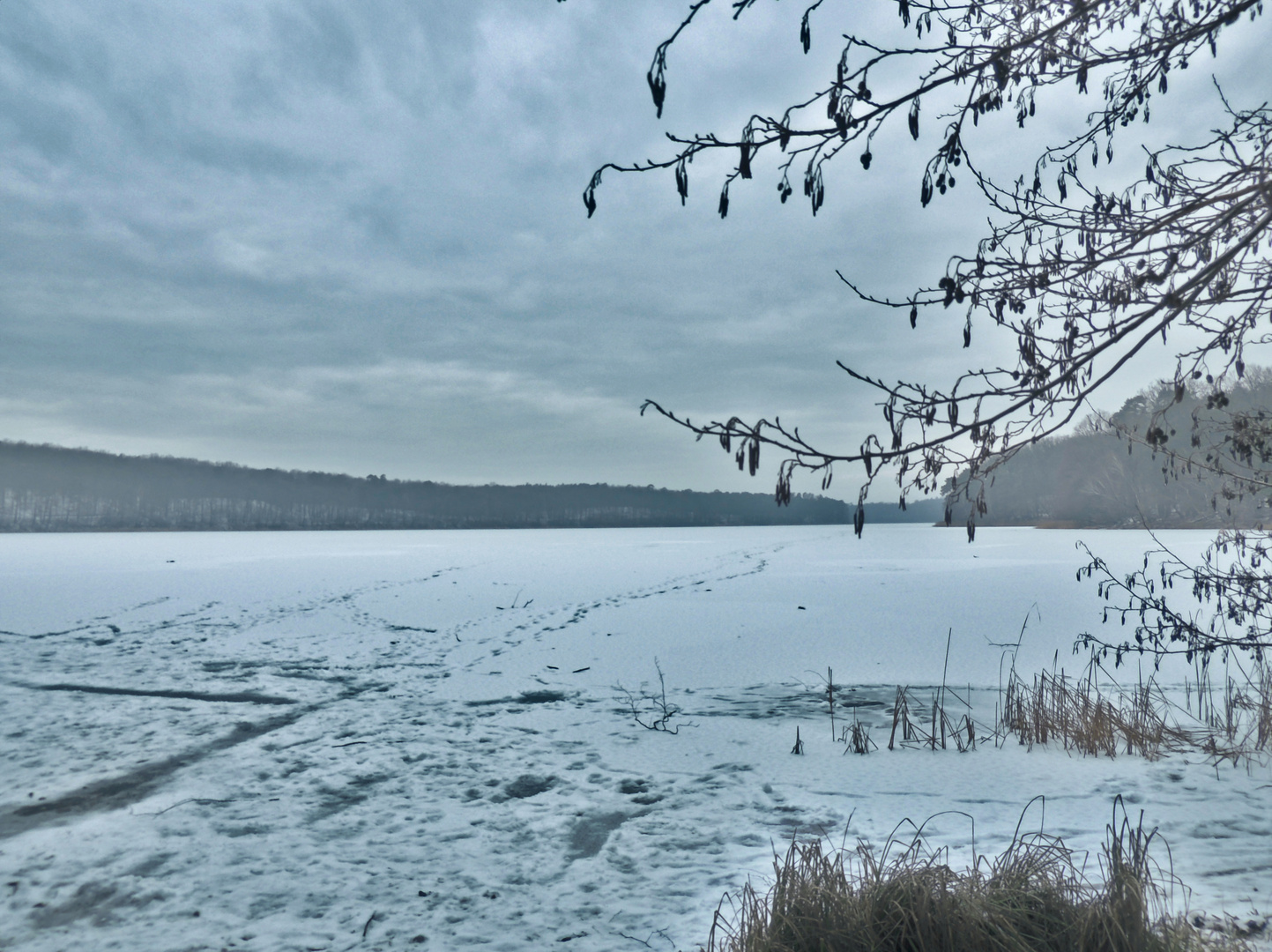 Frozen lake