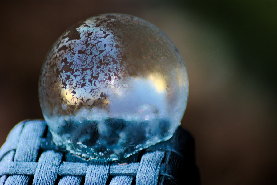 Frozen soupe bubble