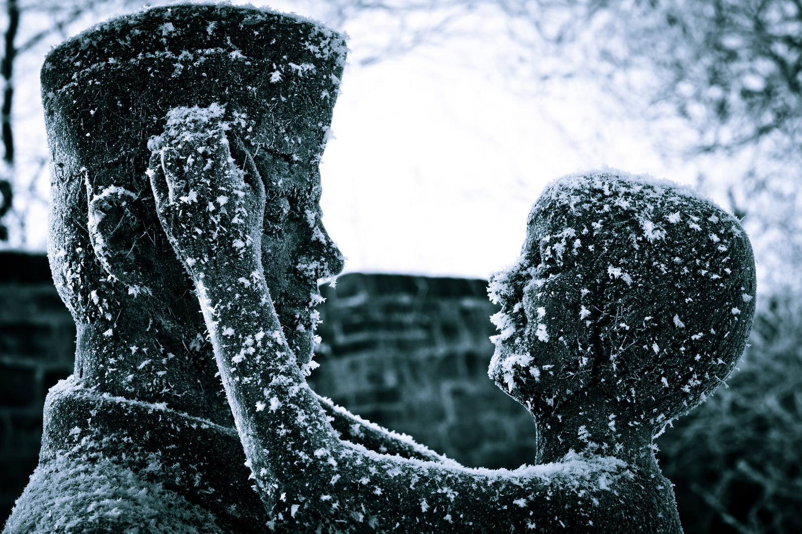 frozen statue