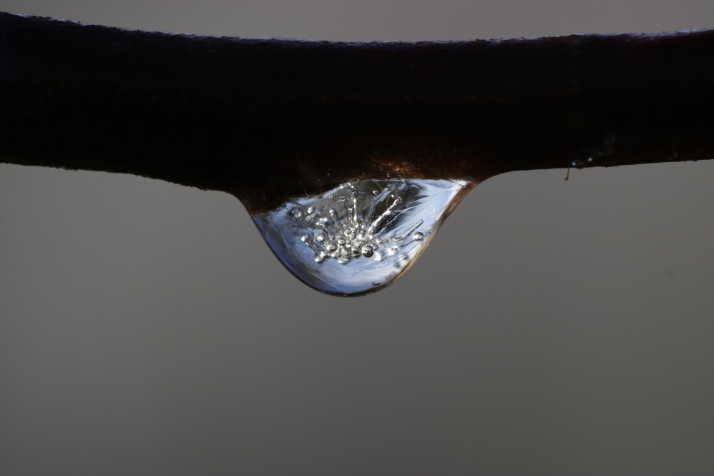 frozen water drop