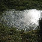 Frozen water shaped as a heart <3