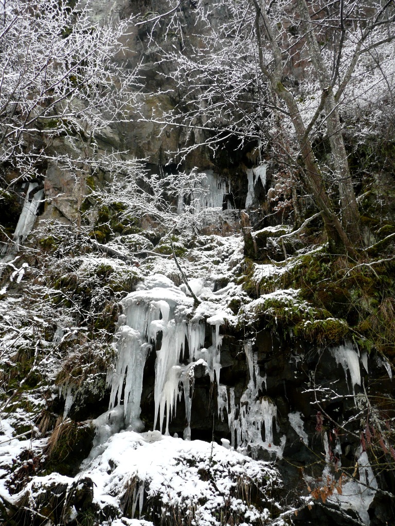 frozen waterfall