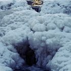 Frozen waterfall.