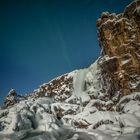 Frozen waterfall