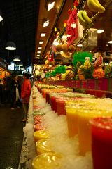 Fruchtsäfte im Mercat de la Boqueria