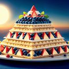 Früchte-Pyramidenkuchen (Sonntag ist Tortentag)