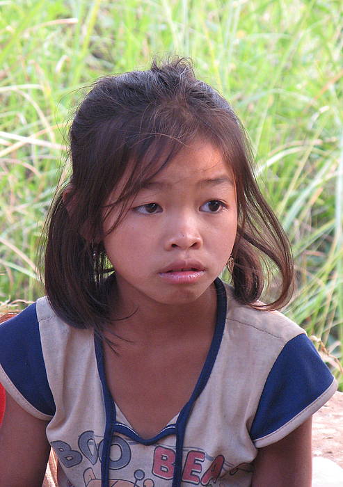 Früchteverkäuferin in Laos