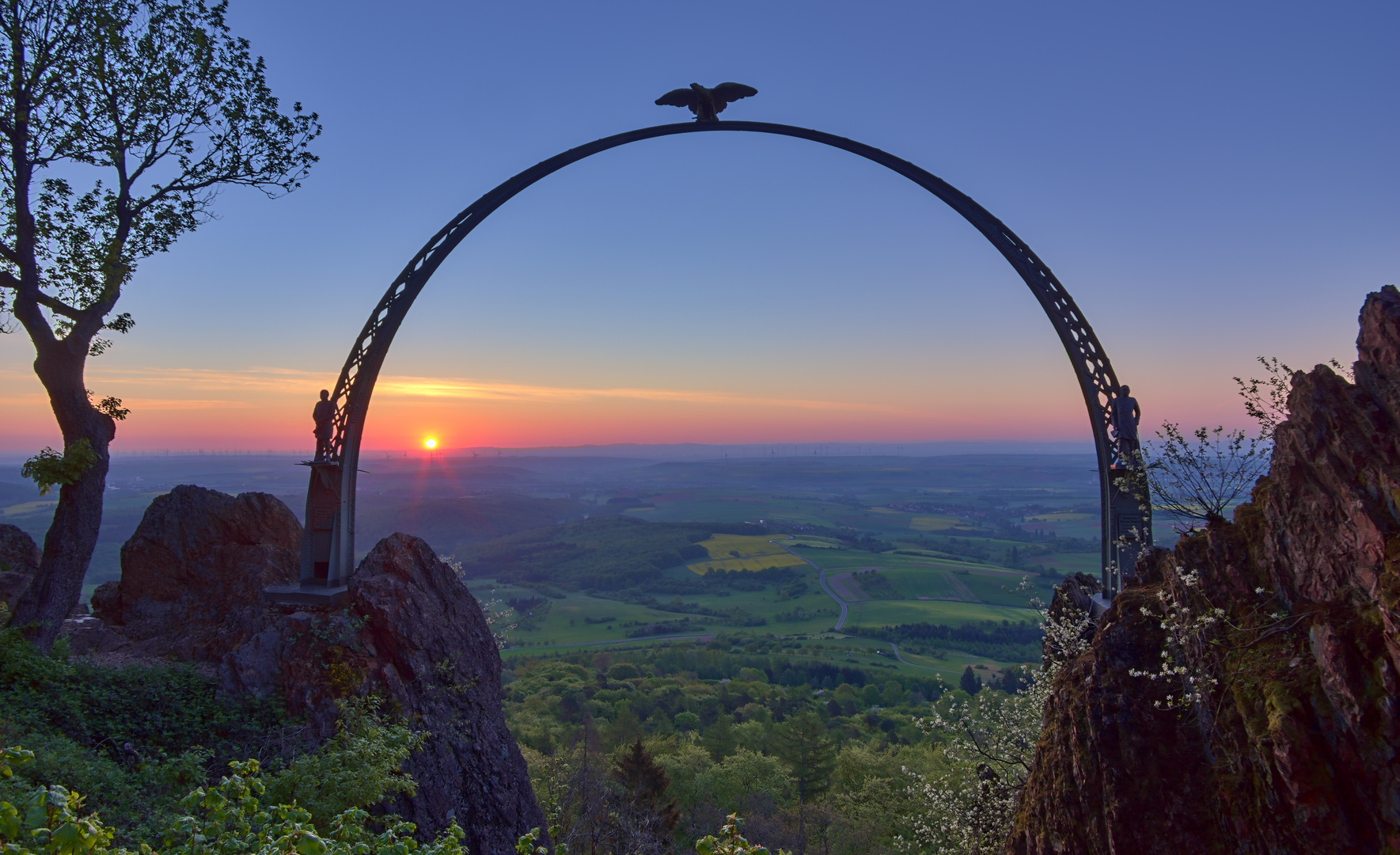 Früh am Morgen auf dem Donnersberg