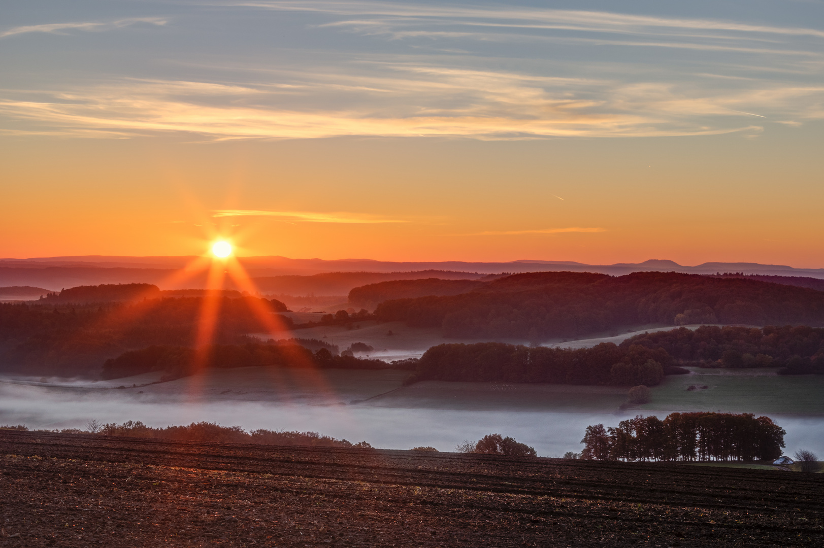 Früh am Morgen auf dem Reiserberg