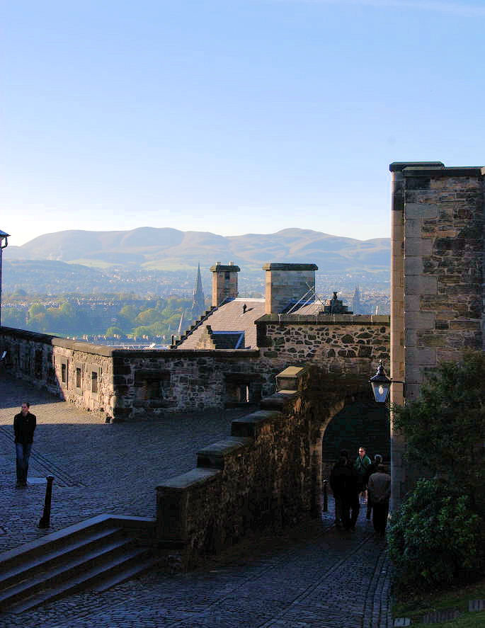 Früh am Morgen auf der Burg