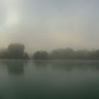 Früh am Morgen beim Angeln am Pilsensee